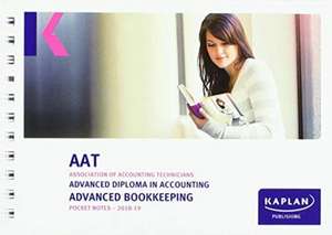ADVANCED BOOKKEEPING - POCKET NOTES de KAPLAN PUBLISHING