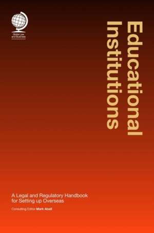 EDUCATIONAL INSTITUTIONS: A LEGAL HB