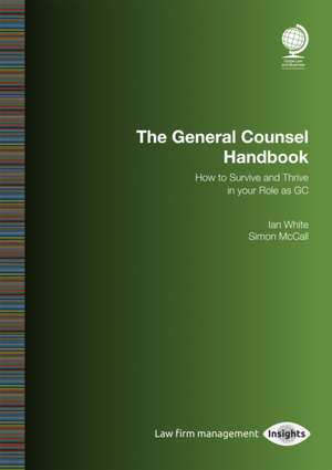 General Counsel Handbook de Simon McCall