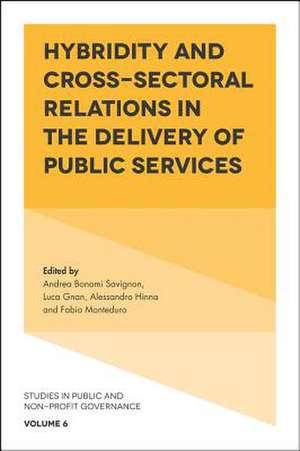 Cross–Sectoral Relations in the Delivery of Public Services de Andrea Bonomi Savignon