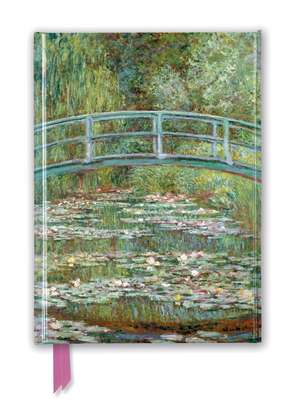 Claude Monet: Bridge over a Pond of Water Lilies (Foiled Journal) de Flame Tree Studio