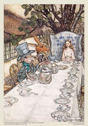 Adult Jigsaw Puzzle Arthur Rackham: Alice in Wonderland Tea Party: 1000-Piece Jigsaw Puzzles de Flame Tree Studio