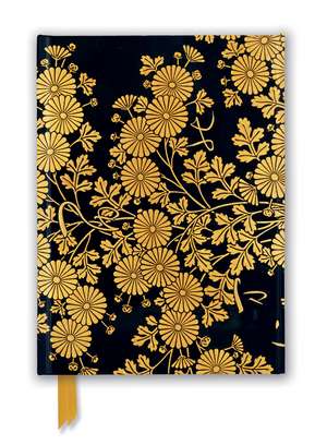 Uematsu Hobi: Box Decorated with Chrysanthemums (Foiled Journal) de Flame Tree Studio