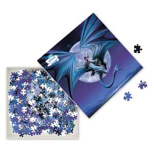 Adult Jigsaw Puzzle Anne Stokes: Moonstone: 1000-Piece Jigsaw Puzzles de Flame Tree Studio