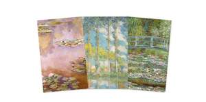 Claude Monet Set of 3 Mini Notebooks de Flame Tree Studio