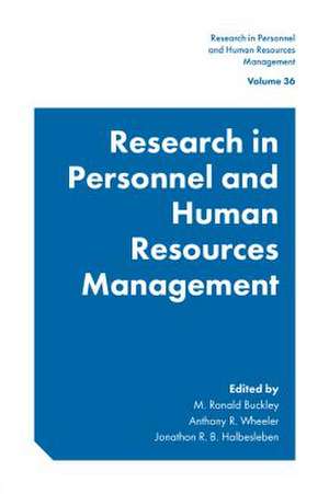 Research in Personnel and Human Resources Management de M. Ronald Buckley