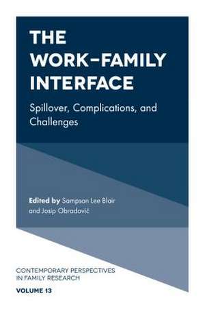 The Work–Family Interface – Spillover, Complications, and Challenges de Sampson Lee Blair