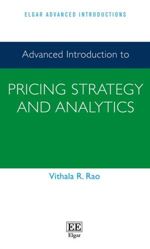 Advanced Introduction to Pricing Strategy and Analytics de Vithala R. Rao