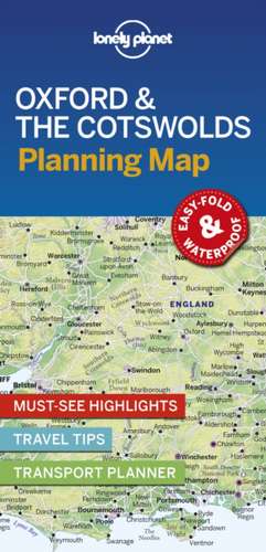 Lonely Planet Oxford & the Cotswolds Planning Map de Lonely Planet