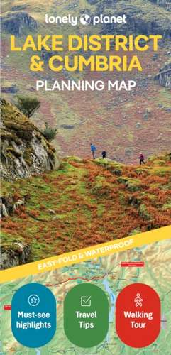 Lonely Planet Lake District & Cumbria Planning Map de Lonely Planet