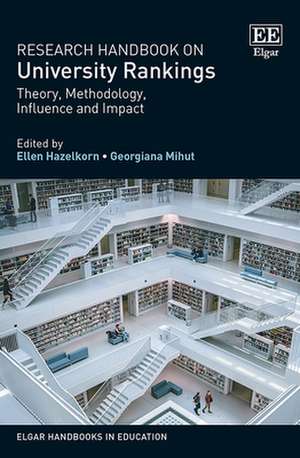 Research Handbook on University Rankings – Theory, Methodology, Influence and Impact de Ellen Hazelkorn