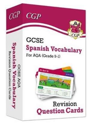 GCSE AQA Spanish: Vocabulary Revision Question Cards (For exams in 2025) de Cgp Books