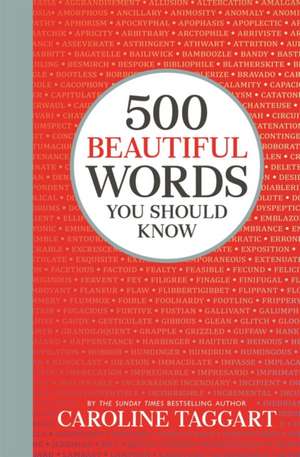 500 Beautiful Words You Should Know de Caroline Taggart