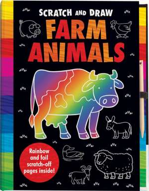 Scratch and Draw Farm Animals - Scratch Art Activity Book de Arthur Over