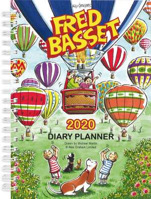 Fred Basset 2020 15cm x 21cm Diary Planner de BROWNTROUT UK