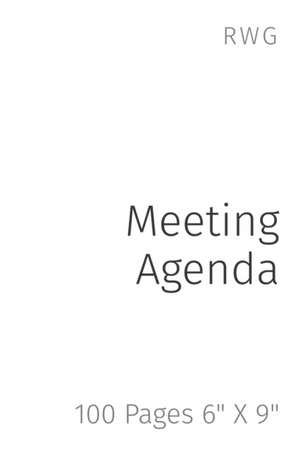 Meeting Agenda de Rwg