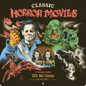 Classic Horror Movies 2025 Wall Calendar de Ricardo Diseño