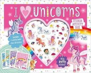 I Love Unicorns Sticker Activity Case de Make Believe Ideas