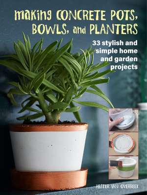 Making Concrete Pots, Bowls, and Planters: 33 stylish and simple home and garden projects de Hester van Overbeek