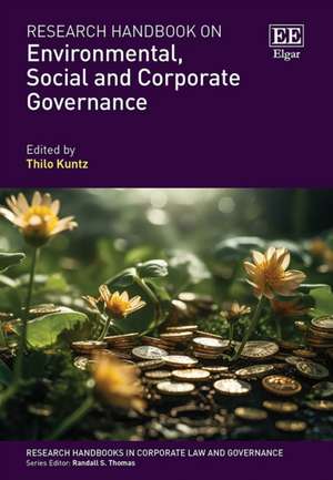 Research Handbook on Environmental, Social and Corporate Governance de Thilo Kuntz