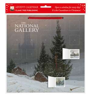 National Gallery: Trafalgar Square at Christmas Advent Calendar (with stickers) de Flame Tree Studio