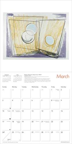 The Hepworth Wakefield: Barbara Hepworth: Art & Life Wall Calendar 2024 (Art Calendar) de Flame Tree Studio