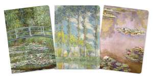 Claude Monet Set of 3 Standard Notebooks de Flame Tree Studio