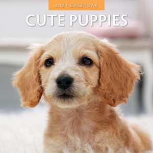 Cute Puppies 2024 Square Wall Calendar de Red Robin Publishing Ltd.