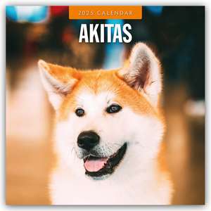 Akitas - Akita 2025 - 16-Monatskalender de Robin Red