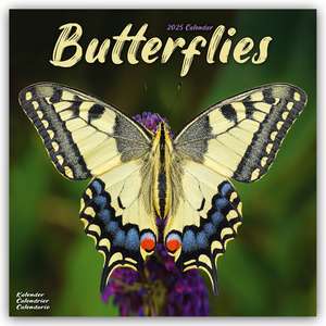 Butterflies - Schmetterlinge 2025 - 16-Monatskalender de Avonside Publishing Ltd