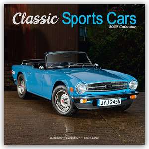 Classic Sports Cars - Sportwagen-Oldtimer 2025 - 16-Monatskalender de Avonside Publishing Ltd