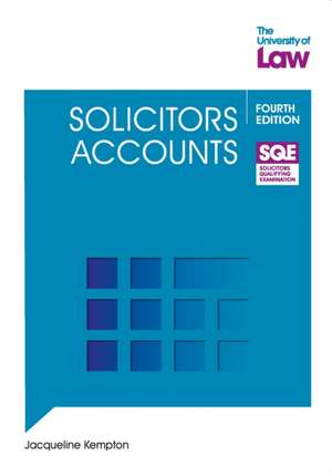 SQE - Solicitors Accounts 4e de Jacqui Kempton