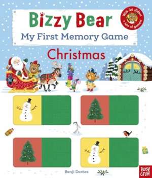 Bizzy Bear: My First Memory Game Book: Christmas de Benji Davies