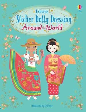 Sticker Dolly Dressing Around the World de Emily Bone