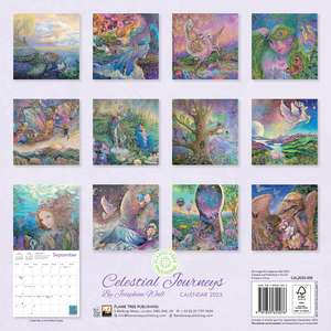 Celestial Journeys by Josephine Wall Wall Calendar 2025 (Art Calendar) de Flame Tree Studio