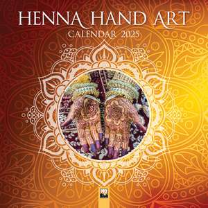 Henna Hand Art Wall Calendar 2025 (Art Calendar) de Flame Tree Studio