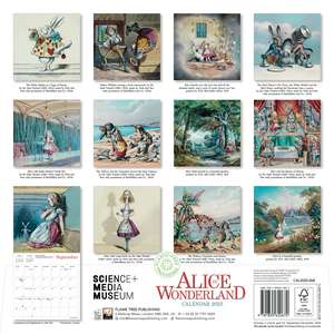 Science Museum: Alice in Wonderland Wall Calendar 2025 (Art Calendar) de Flame Tree Studio