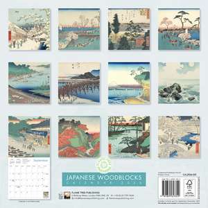 Japanese Woodblocks Wall Calendar 2026 (Art Calendar) de Flame Tree Studio