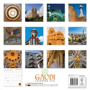 Gaudí Wall Calendar 2026 (Art Calendar) de Flame Tree Studio