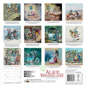 Science Museum: Alice's Adventures in Wonderland Wall Calendar 2026 (Art Calendar) de Flame Tree Studio