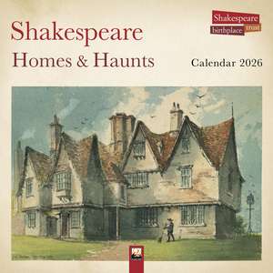 Shakespeare Birthplace Trust: Shakespeare Homes and Haunts Wall Calendar 2026 (Art Calendar) de Flame Tree Studio