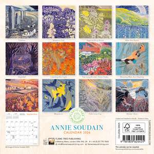 Annie Soudain Mini Wall Calendar 2026 (Art Calendar) de Flame Tree Studio