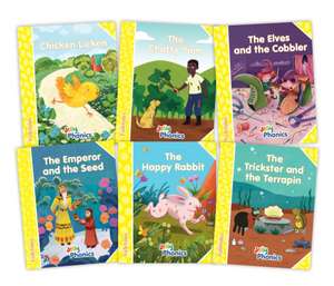 Jolly Phonics Folktales Yellow Readers (Level 2) Complete Set (1-6) de Emily Guille-Marrett