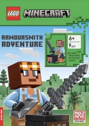 LEGO® Minecraft®: Armoursmith Adventure Activity Book (with Armoursmith minifigure and accessories) de Buster Books