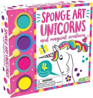 Sponge Art Unicorns and Magical Creatures: With 4 Sponge Tools and 4 Jars of Paint de Igloobooks