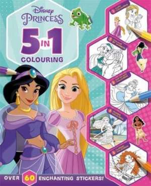 Disney Princess: 5 in 1 Colouring de Walt Disney