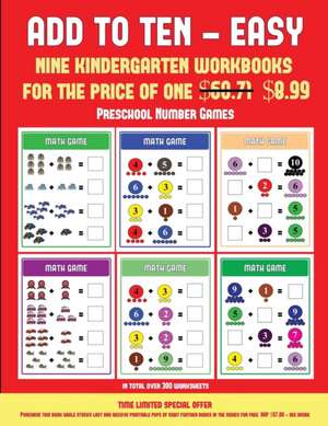 Kindergarten Number Book (Add to Ten - Easy) de James Manning