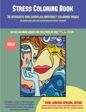 Stress Coloring Book (36 intricate and complex abstract coloring pages) de James Manning