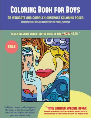 Coloring Book for Boys (36 intricate and complex abstract coloring pages) de James Manning