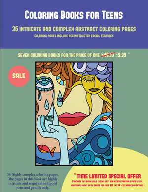 Coloring Books for Teens (36 intricate and complex abstract coloring pages) de James Manning